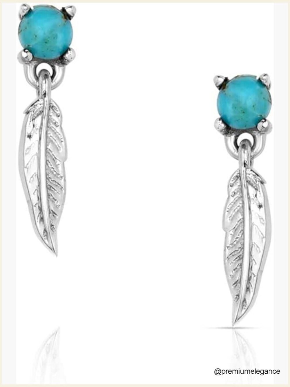 Turquoise Post Stud Earrings - Western Style Jewelry